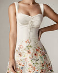 Flora Pattern Lace Mini Dress