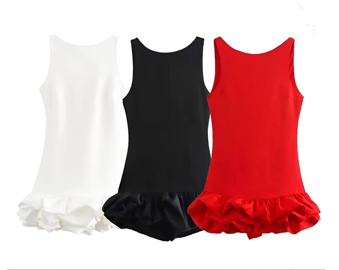 Sabrina Light Frill Mini Dress