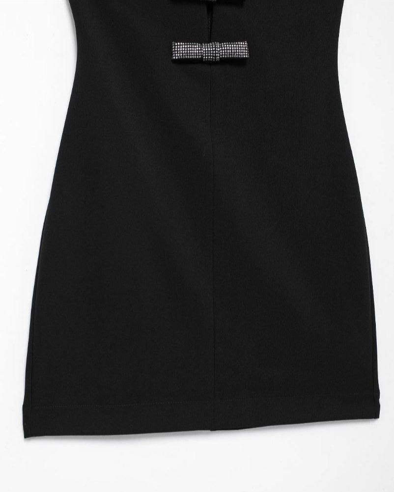 Celine Midnight Bow Mini Dress