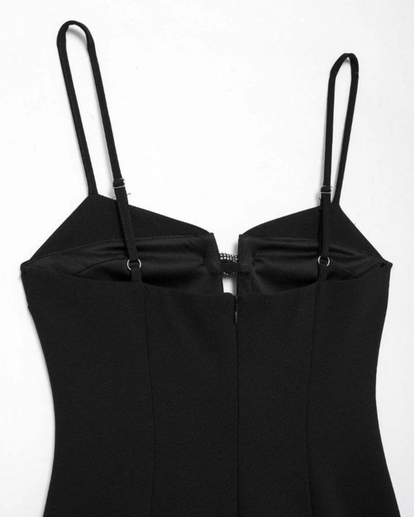 Celine Midnight Bow Mini Dress