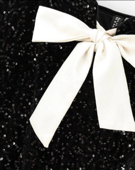 Blair Sequin Bow Mini Dress