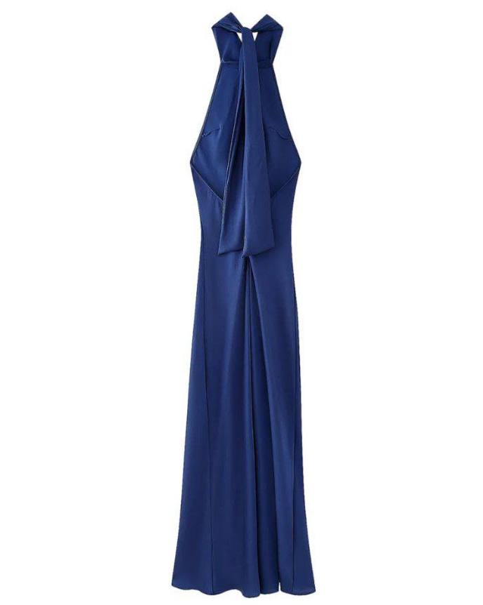 Scarlett Midnight Halter Maxi Dress