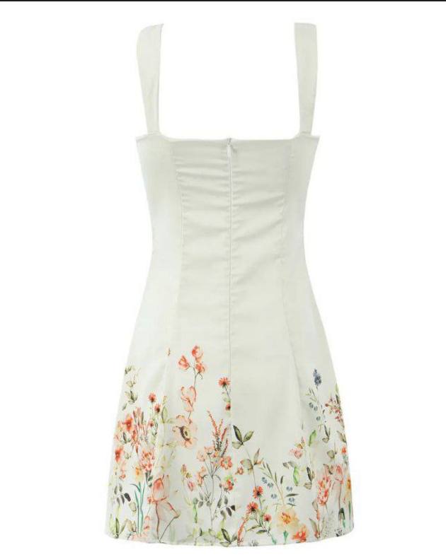 Flora Pattern Lace Mini Dress