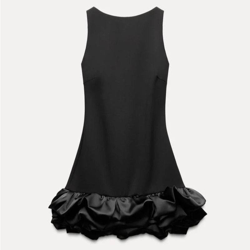Sabrina Noir Flare Mini Dress