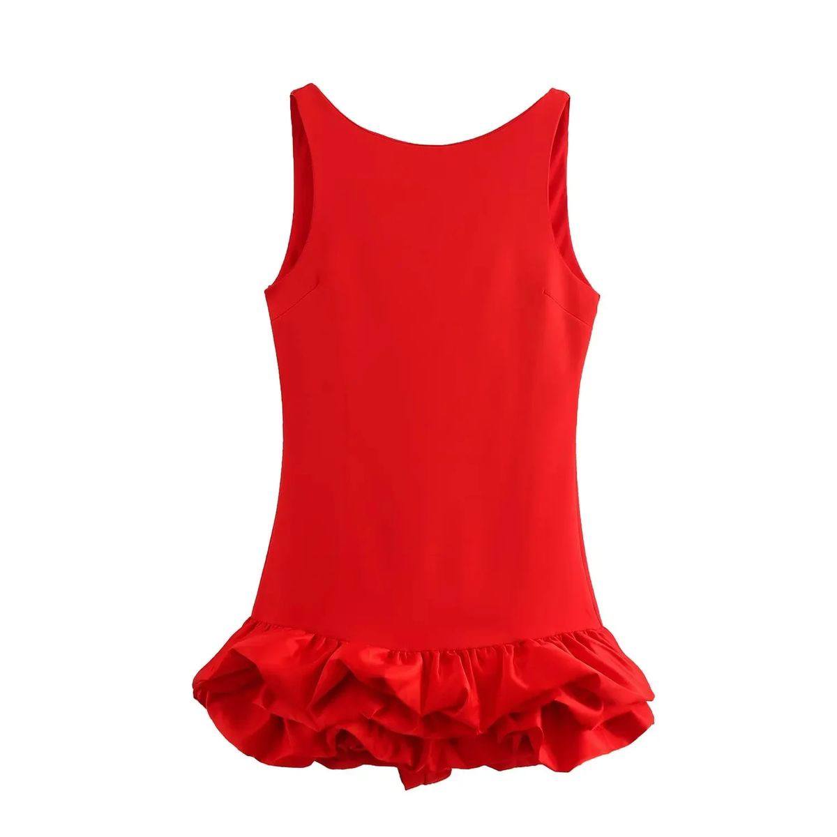 Sabrina Cherry Puff Mini Dress