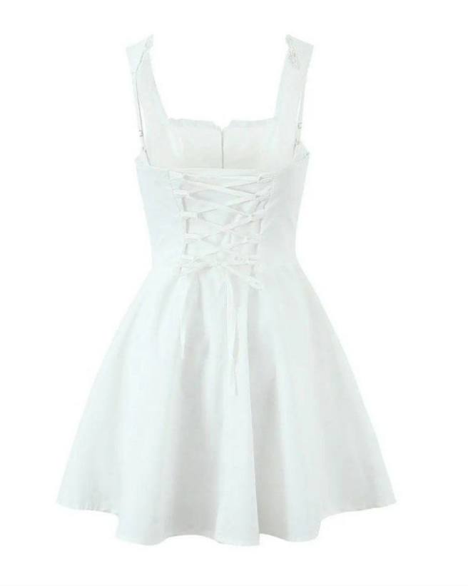Amber in Whispered Pearl Fit & Flare Dress