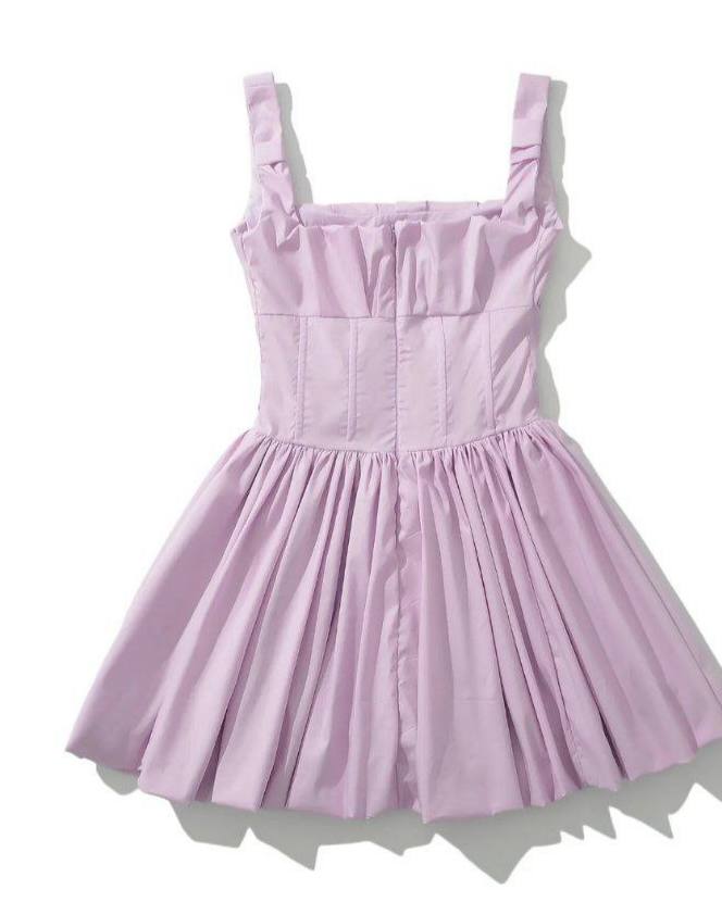 Tiffany Lavender Mist Pleated Dress