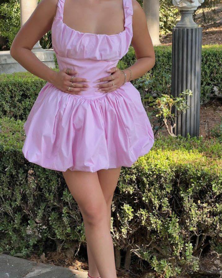 Tiffany Lavender Mist Pleated Dress