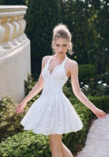 Whispers of June Halter Dress