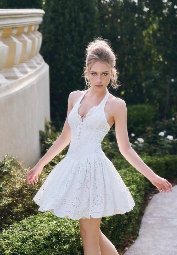 Whispers of June Halter Dress