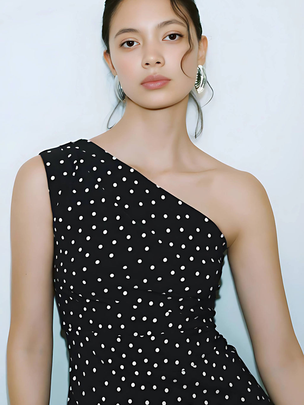 Cece Chic Polka Dot Mini Dress