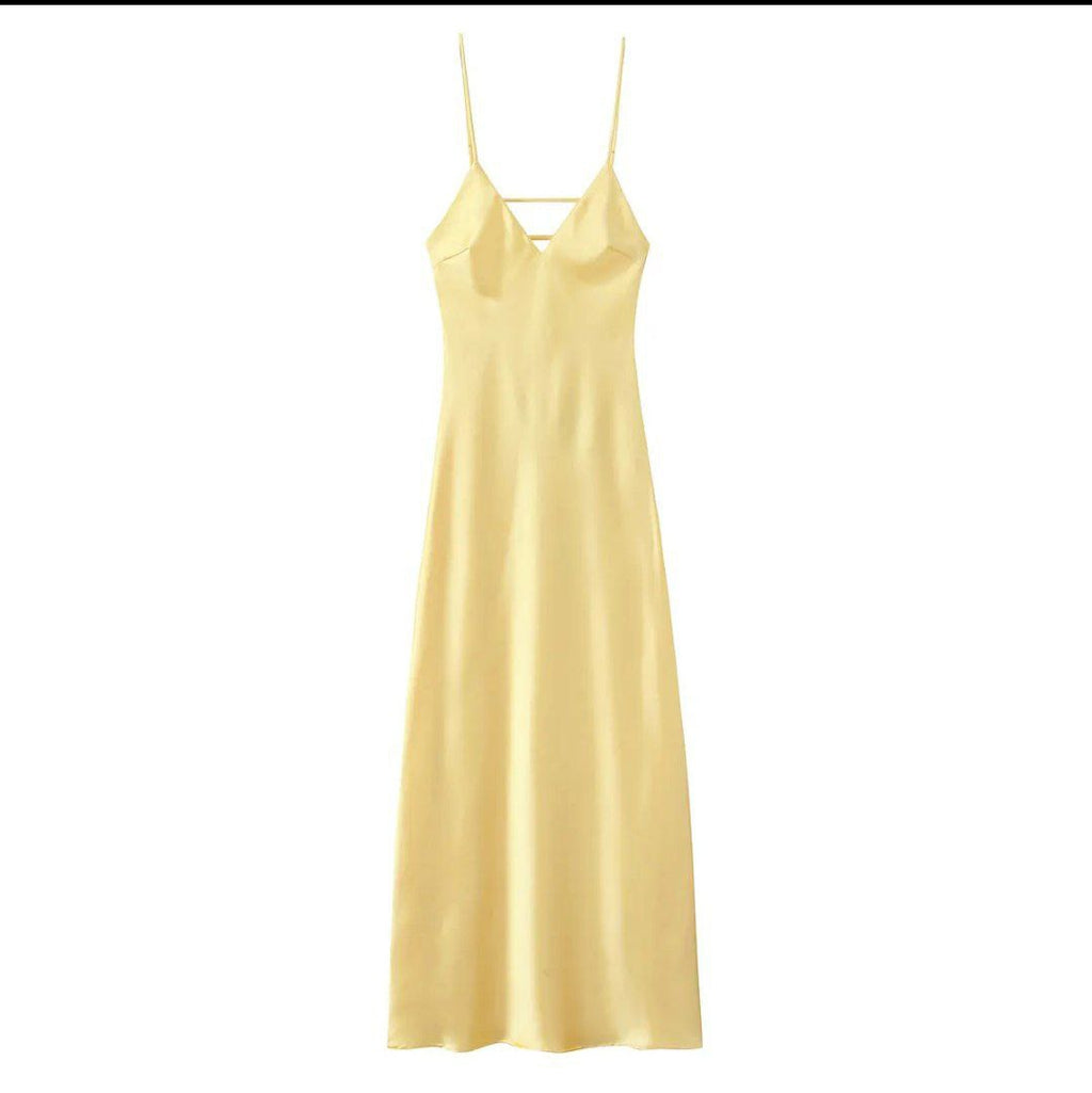 Belle Elegant Evening Slip Dress