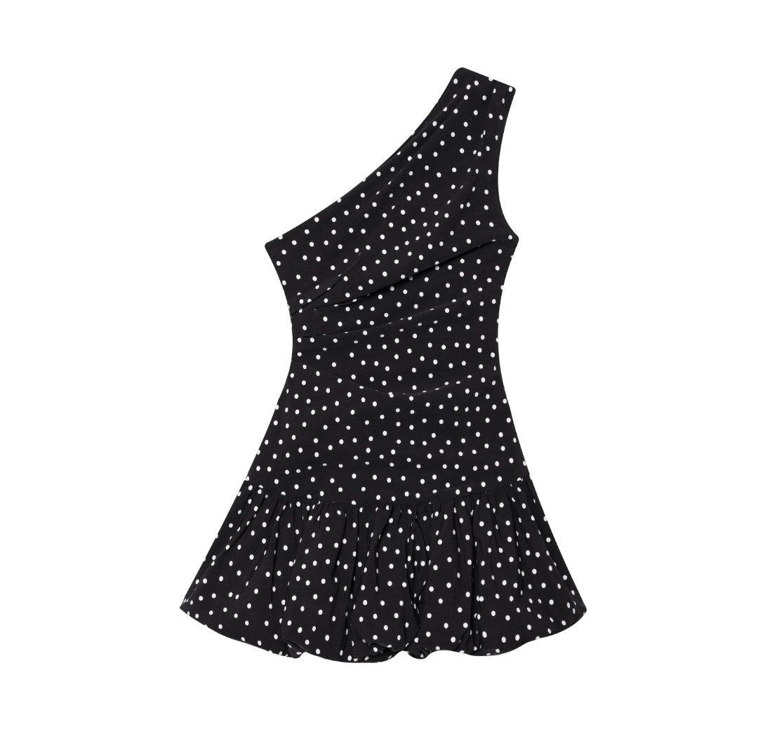 Cece Chic Polka Dot Mini Dress