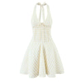 Savannah Summer Halter Mini Dress