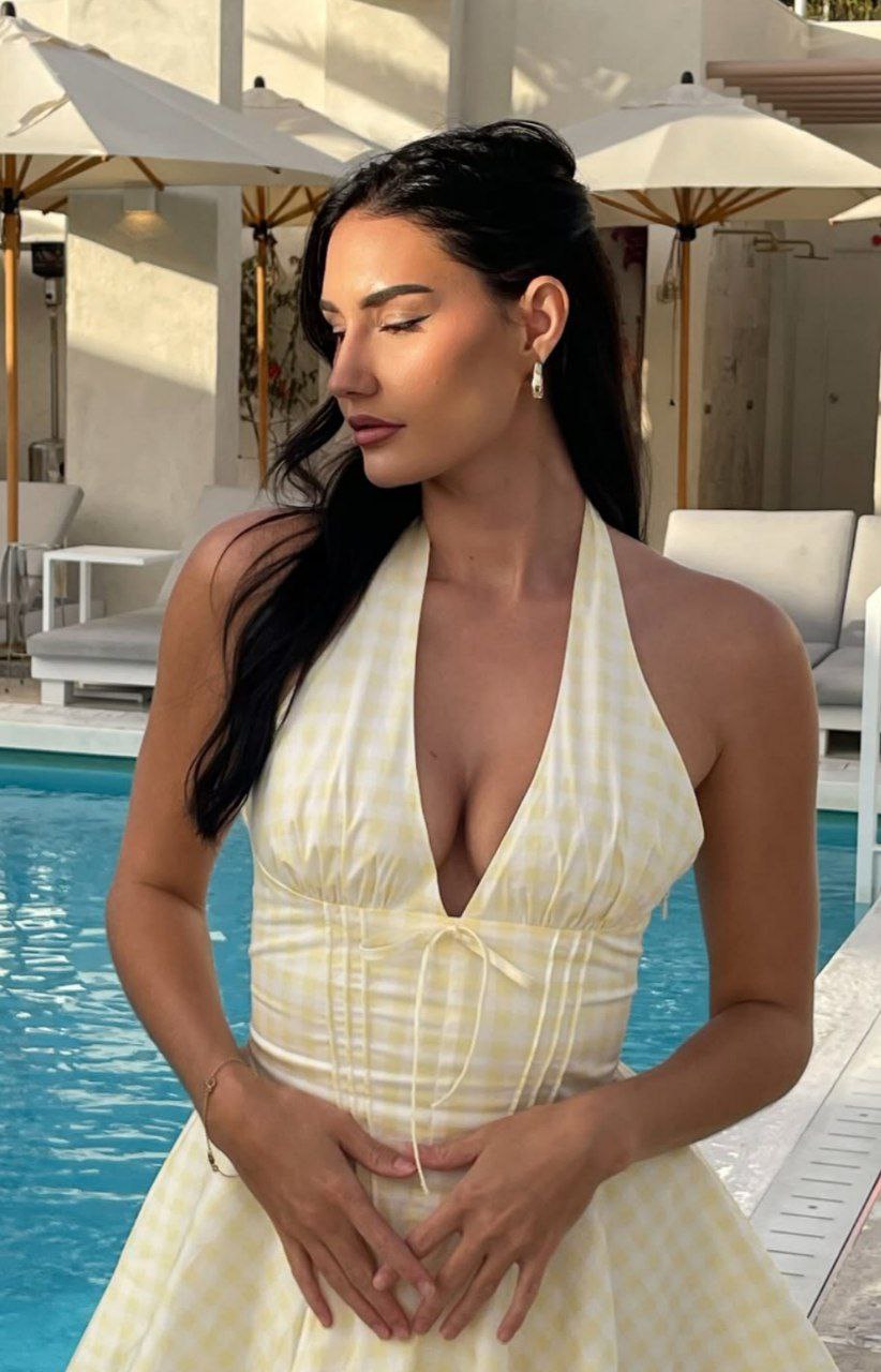 Savannah Summer Halter Mini Dress