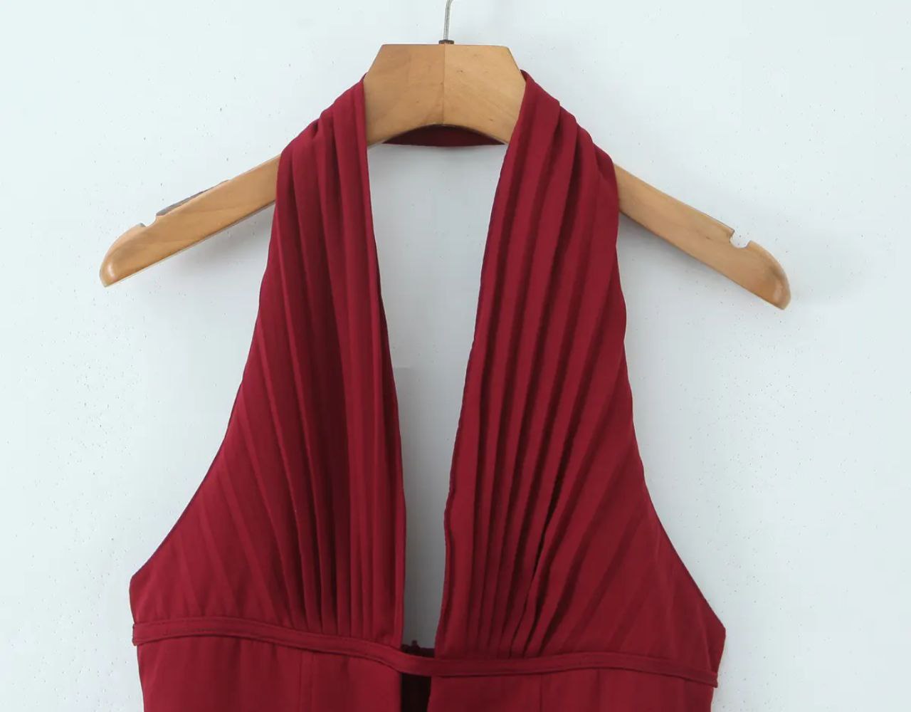 Rae Red Halter Mini Dress