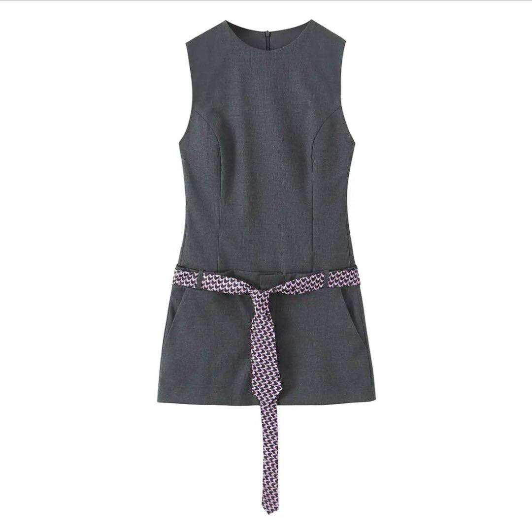 Monica Sash Detail Mini Dress