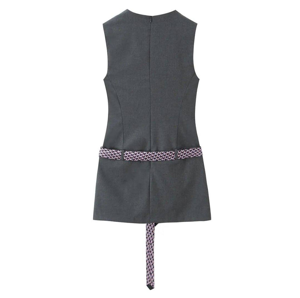 Monica Sash Detail Mini Dress