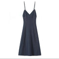 Stella Backless Denim Midi Dress