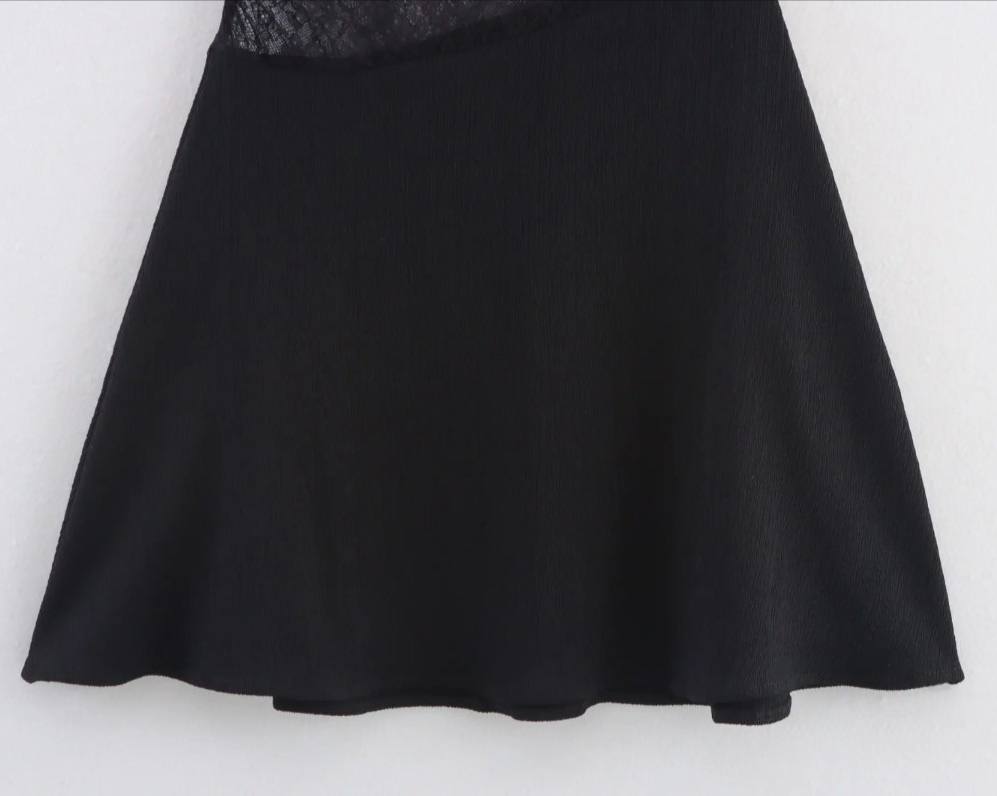 Rachel Lace Patchwork Mini Dress