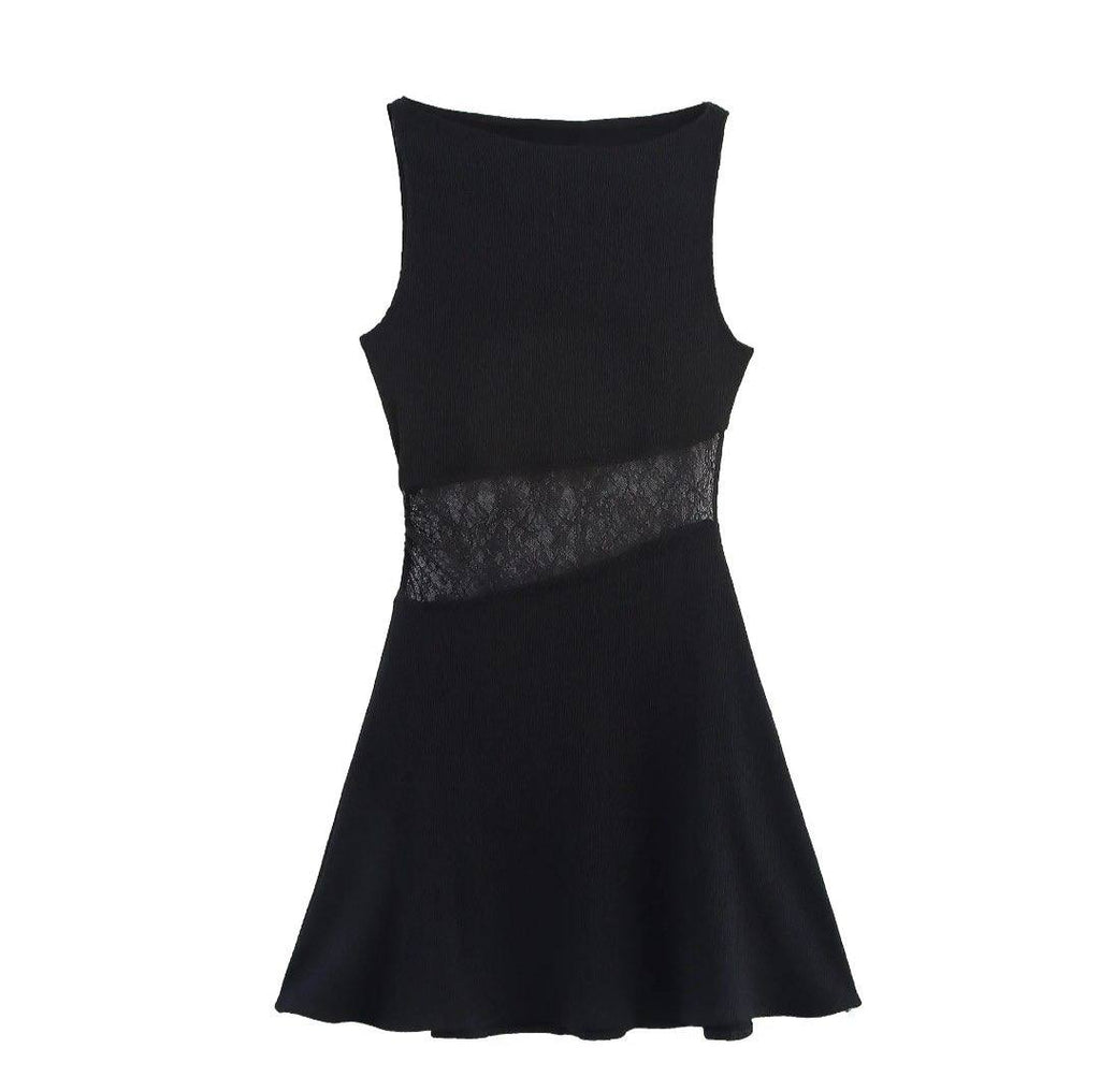Rachel Lace Patchwork Mini Dress