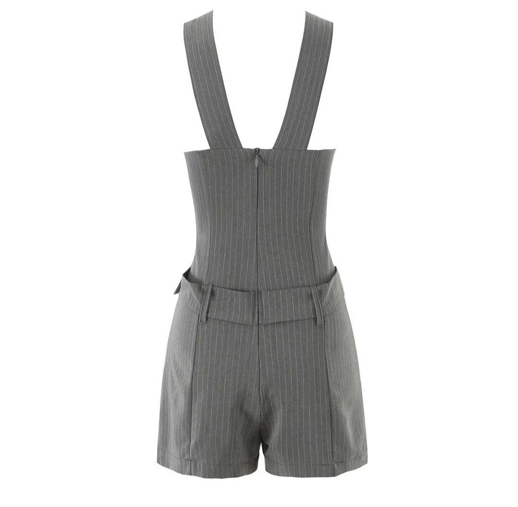 Thea Stripped U Neck Jumpsuit