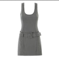 Thea Stripped U Neck Jumpsuit