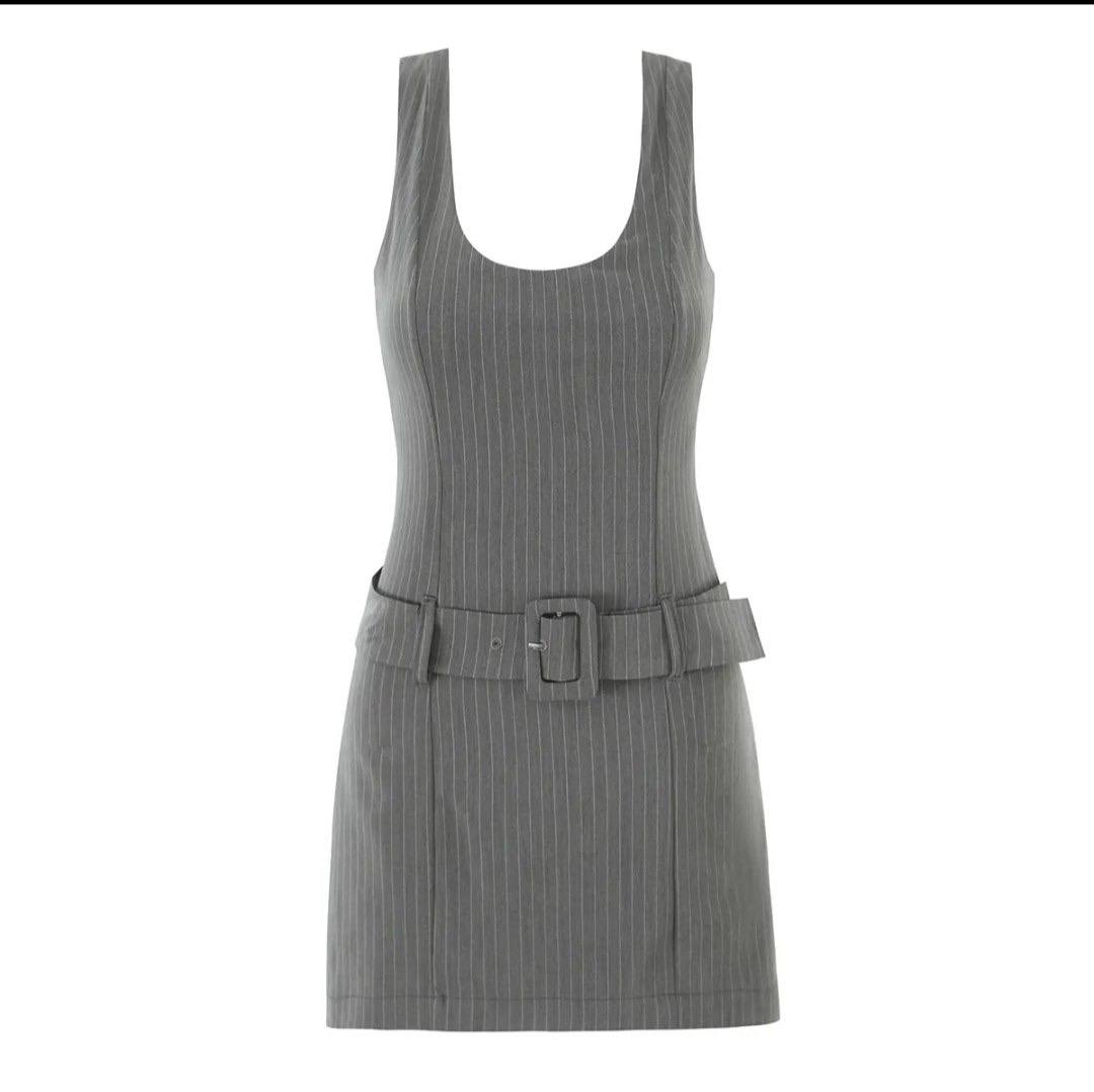 Thea Stripped U Neck Jumpsuit
