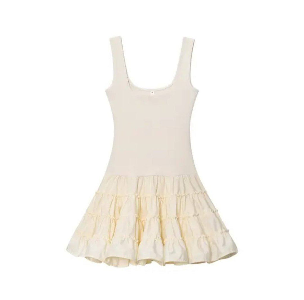 Hannah Ruffle Tank Mini Dress