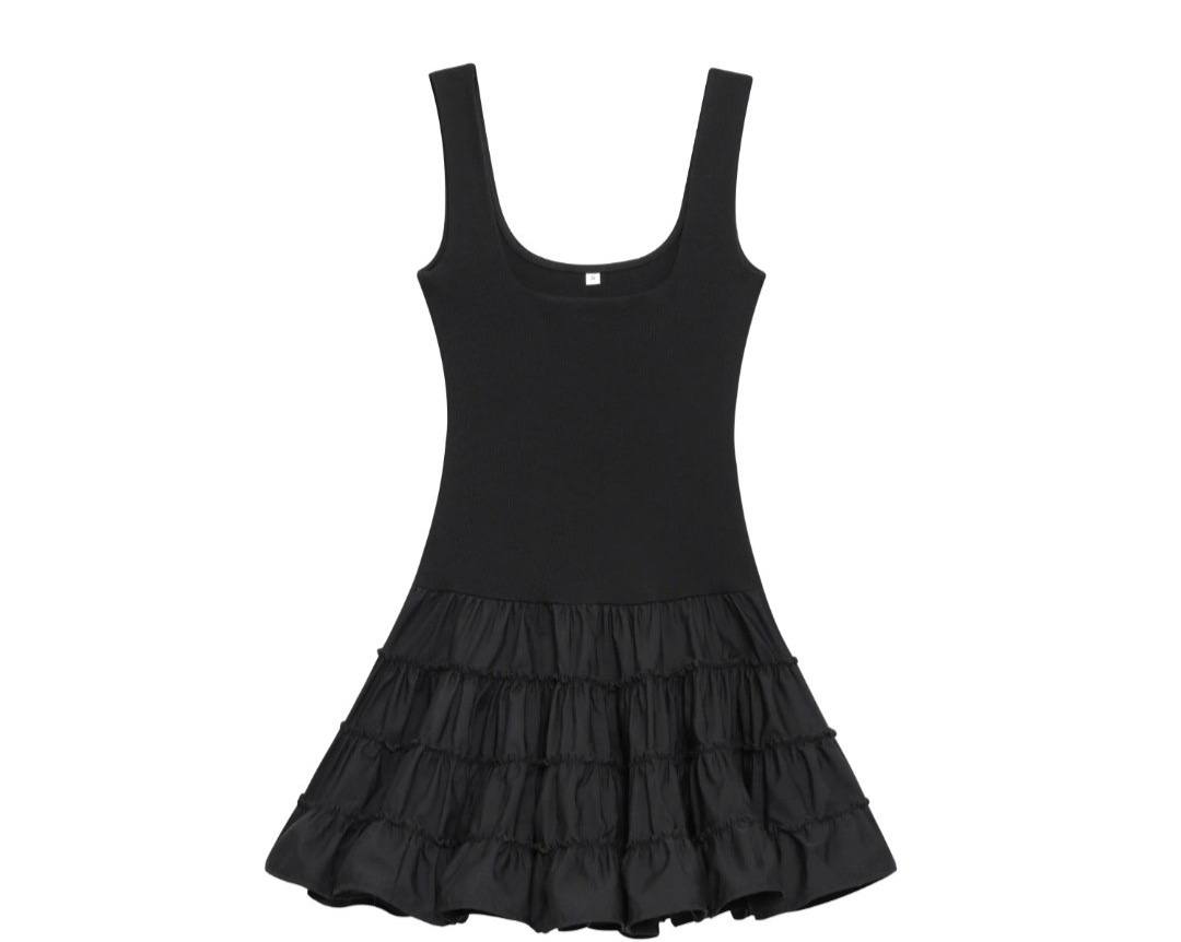 Hannah Ruffle Tank Mini Dress