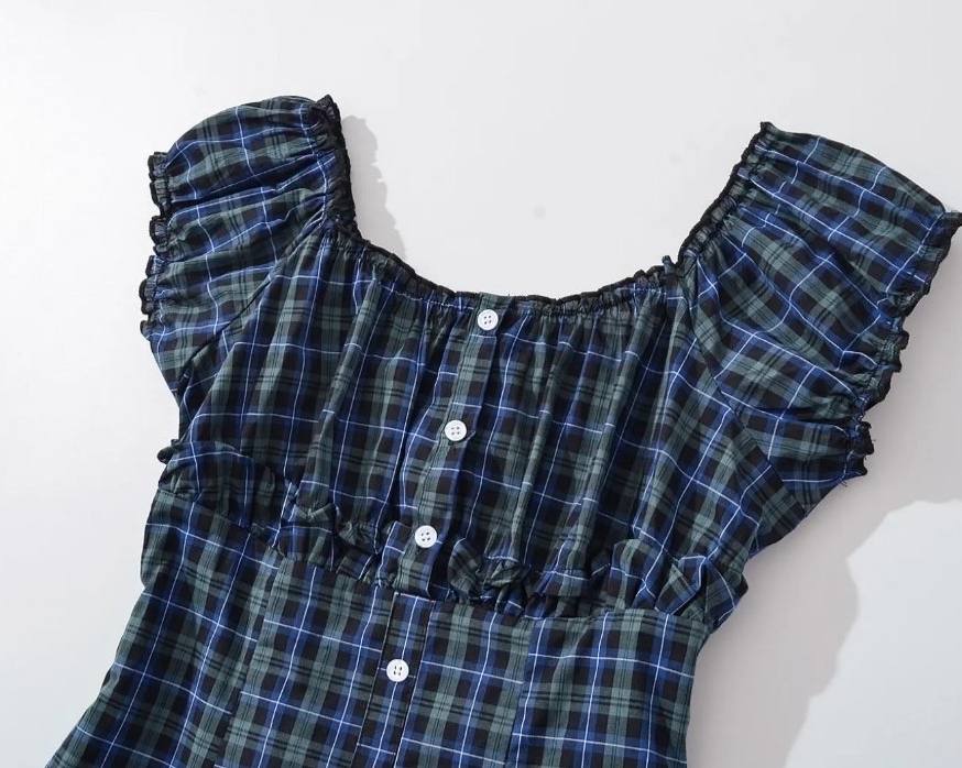 Nora Checkered Mini Dress