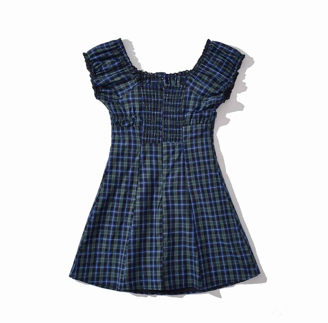 Nora Checkered Mini Dress