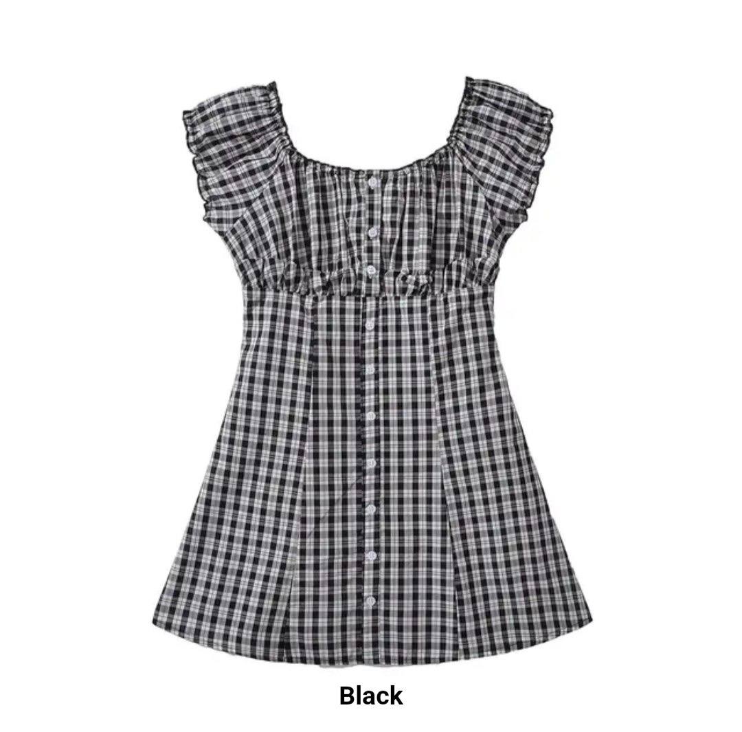 Nora Checkered Mini Dress