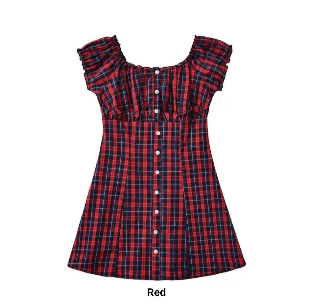 Nora Checkered Mini Dress