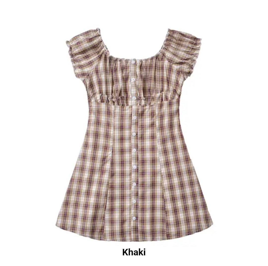 Nora Checkered Mini Dress