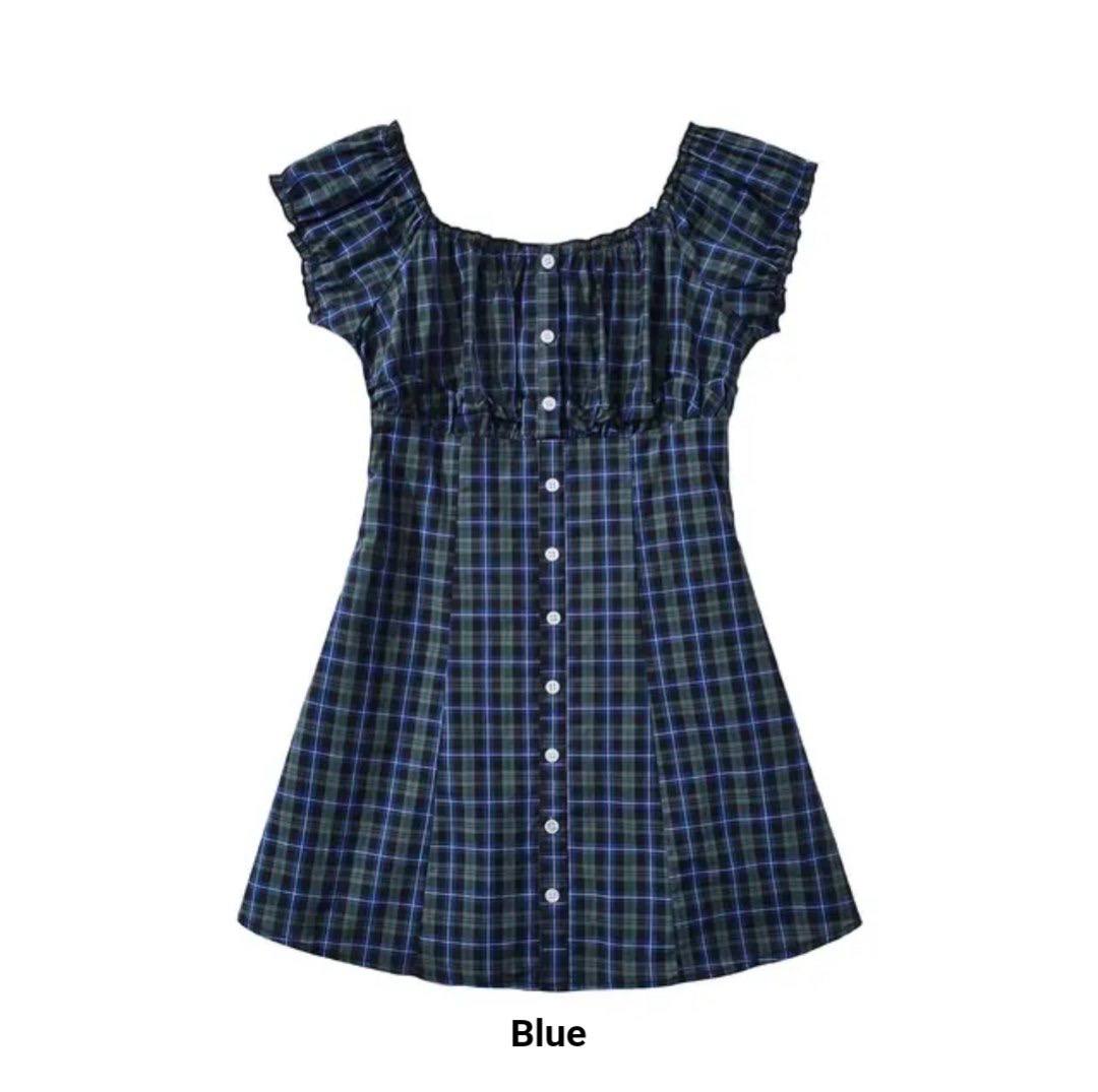 Nora Checkered Mini Dress
