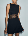 Rachel Lace Patchwork Mini Dress
